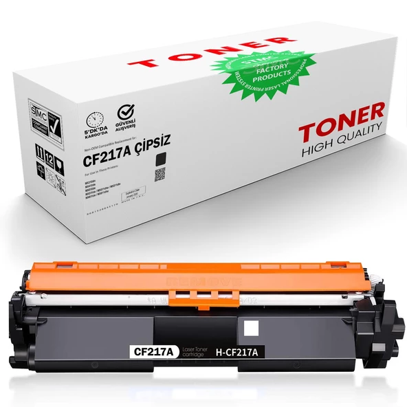 HP CF217A Çipsiz LaserJet Pro MFP M130fn Çipsiz Muadil Toner
