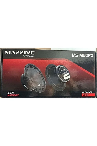 Massive MS-M60FX 16 CM MİDRANGE 300 WATT MAXİMUM POWER ÇİFT