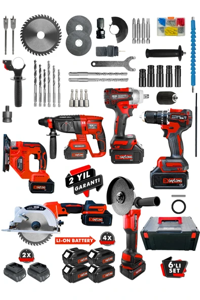 Daflong Professionel Kömürsüz Bakır Sargılı Çelik Sanzuman 6'Lı