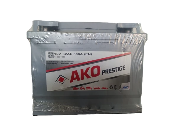 その他 aki Ako Prestige 62 Ah. (60 Amper Uyumlu) 600A (En) (3 Yıl Petlas