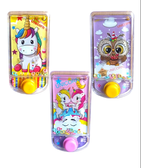 Oyuncak Unicorn Temalı Suda Halka Geçirme Oyunu Su Atarisi Unikorn