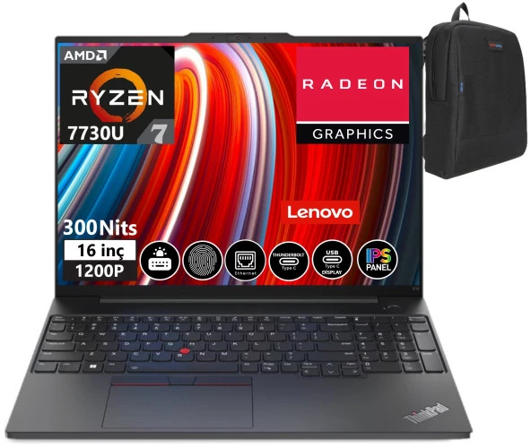 Lenovo Thinkpad E16 Gen1 Amd Ryzen 7 7730U 40GB 1tb SSD 16