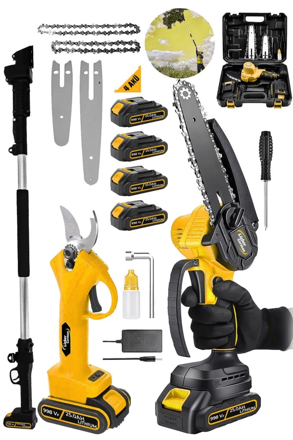 Lieber German Alman 998VF 25AH Teleskopik 2.7metre Akülü Şarjlı