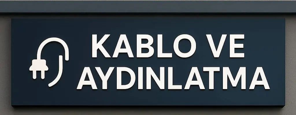 KABLO VE AYDINLATMA